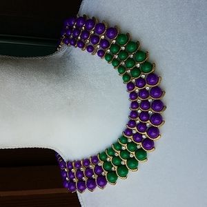 Purple&green necklace